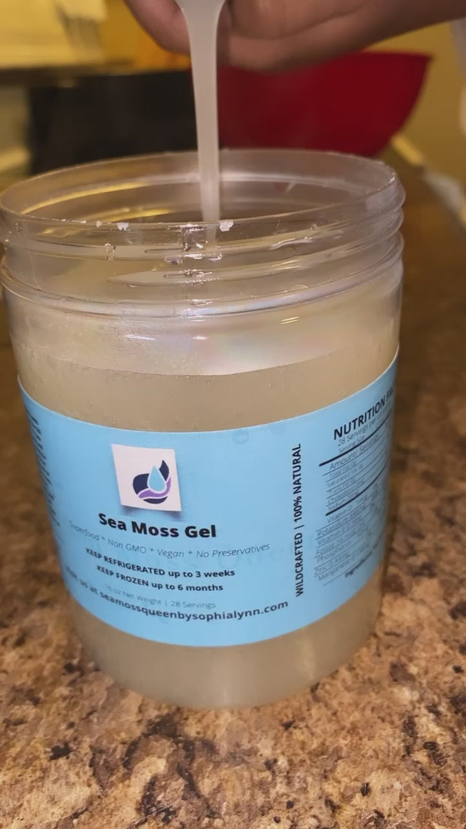 All Natural Irish Sea Moss Gel – Sea Moss Queen by Sophia Lynn