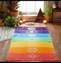 Load image into Gallery viewer, 7 Chakras Meditation Mat