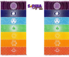 Load image into Gallery viewer, 7 Chakras Meditation Mat
