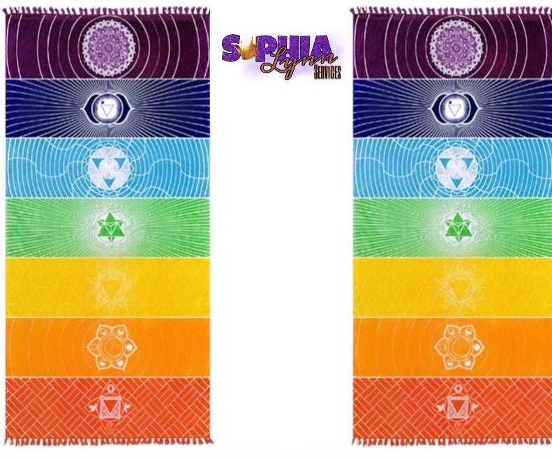 7 Chakras Meditation Mat – Sea Moss Queen by Sophia Lynn